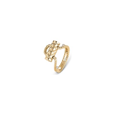 Bague Nouvel Héritage Latch Gold en or jaune et diamants