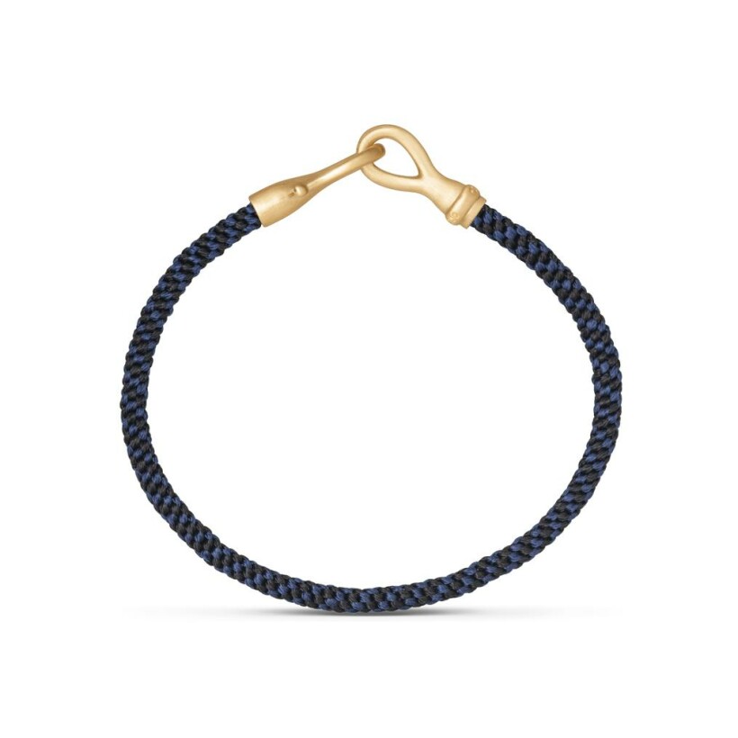 Ole Lynggaard Life bracelet, yellow gold and textile