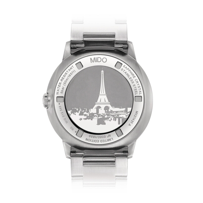 Montre Mido Commander Inspired By Architecture Tour Eiffel Edition Limitée M021.431.11.061.02