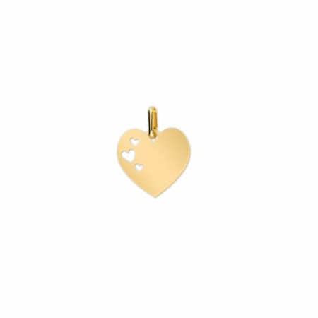 Pendentif coeur en or jaune