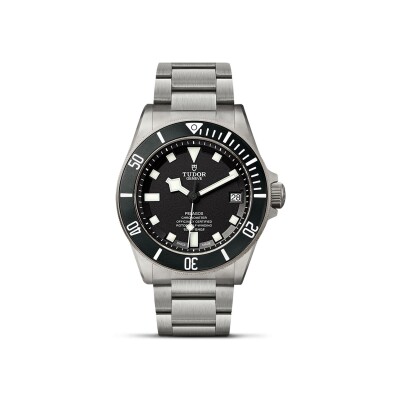 TUDOR Pelagos watch, Ceramic matt black disc, titanium bracelet