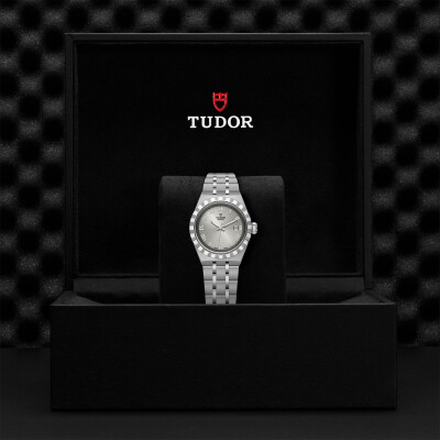 TUDOR Royal steel case 28 mm watch, silver dial