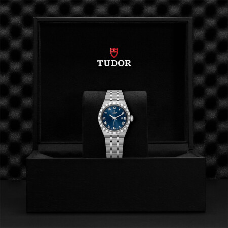 TUDOR Royal 28 mm steel case, blue dial watch