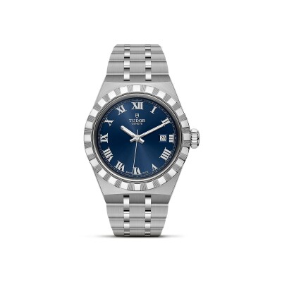 Montre TUDOR Royal boîtier en acier 28 mm, cadran bleu