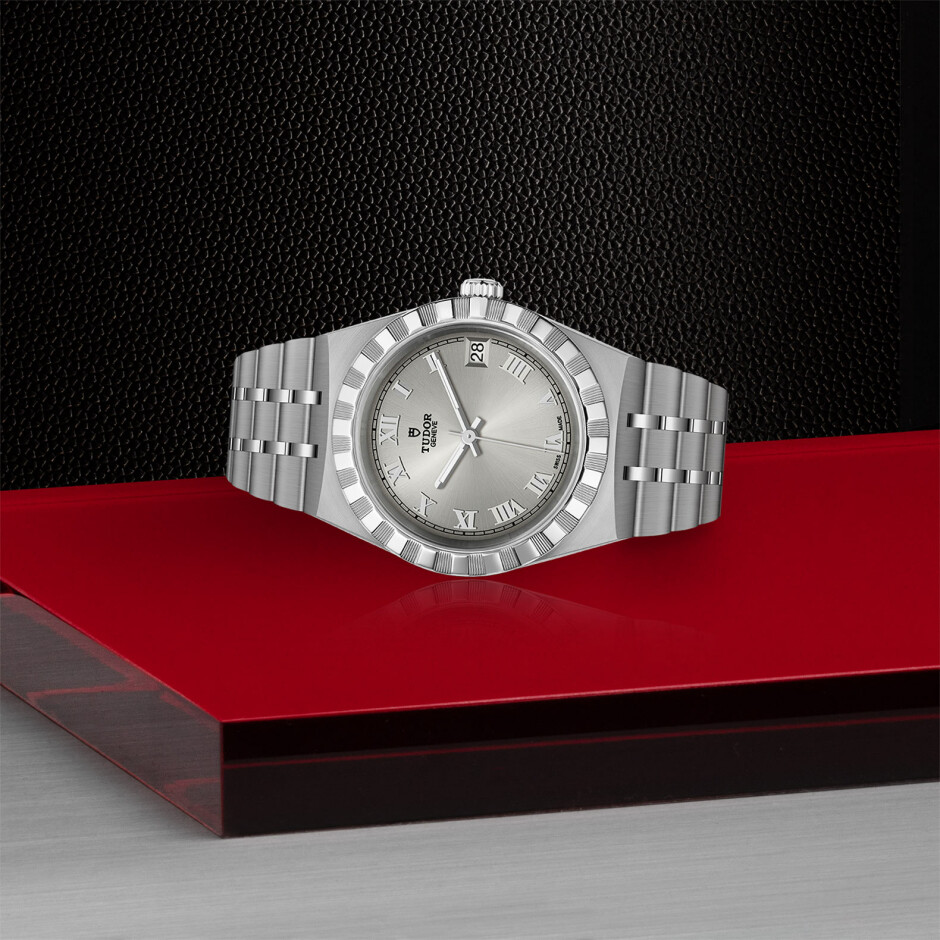 TUDOR Royal 34 mm steel case, silver dial watch