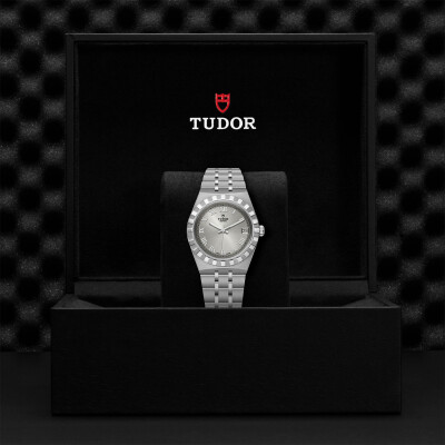 Montre TUDOR Royal boîtier en acier 34 mm, cadran argenté