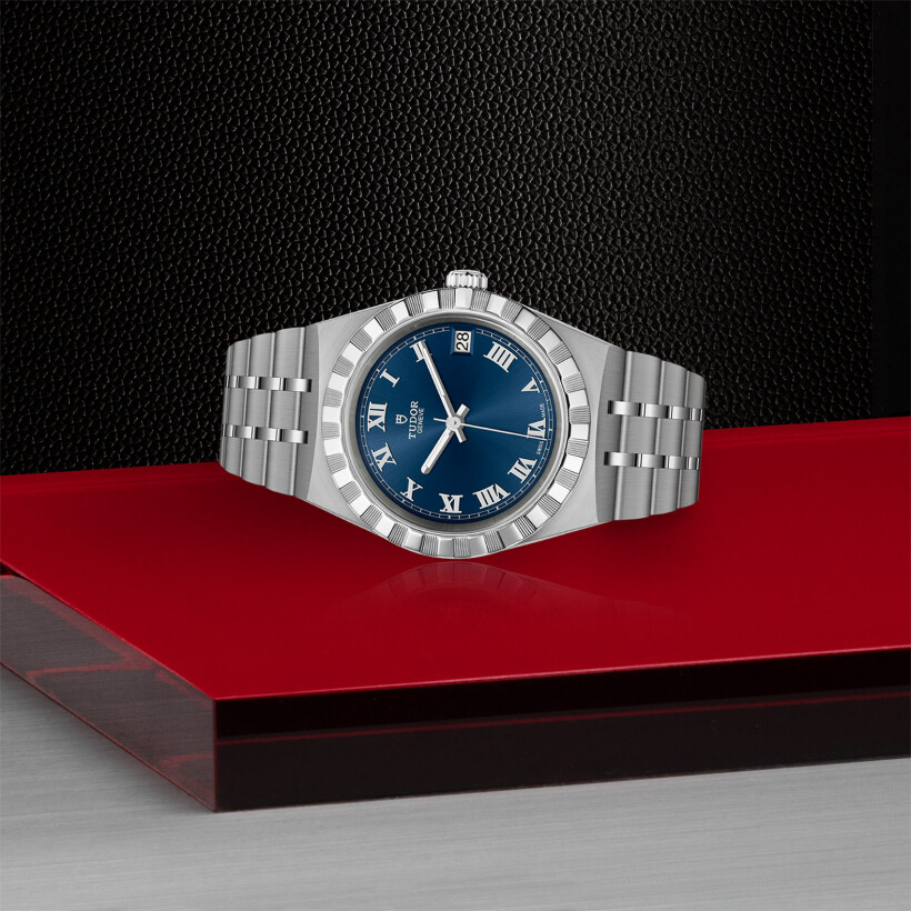 TUDOR Royal 34 mm steel case, blue dial watch