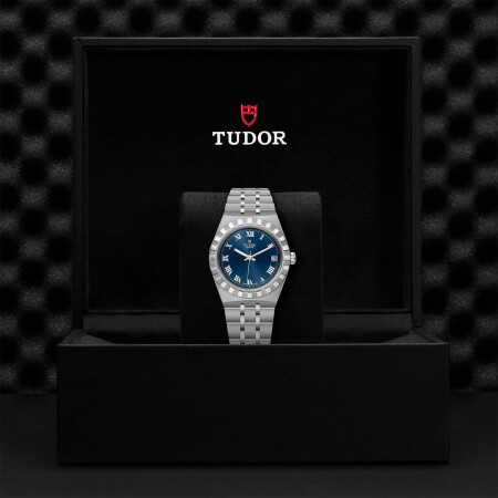 Montre TUDOR Royal boîtier en acier 34 mm, cadran bleu