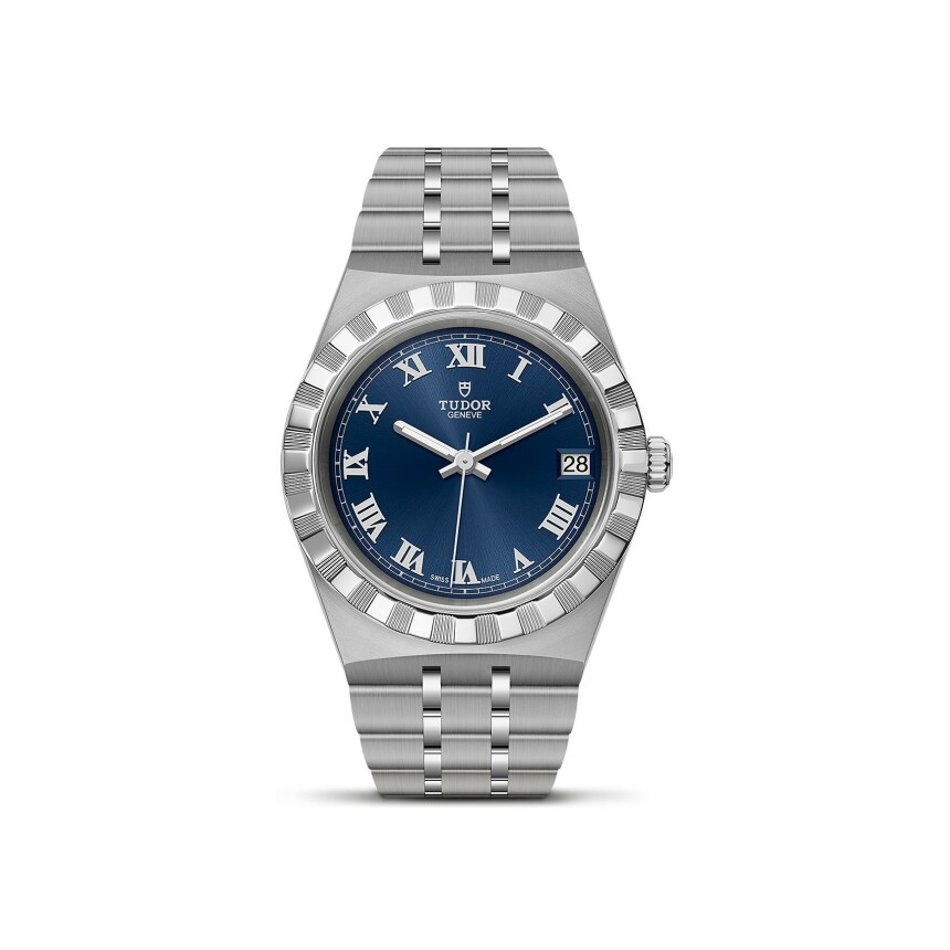 TUDOR Royal 34 mm steel case, blue dial watch