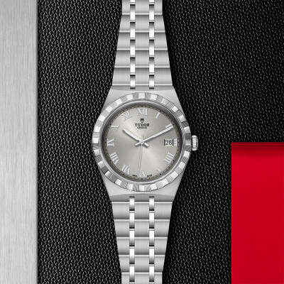 TUDOR Royal 38 mm steel case, silver dial watch