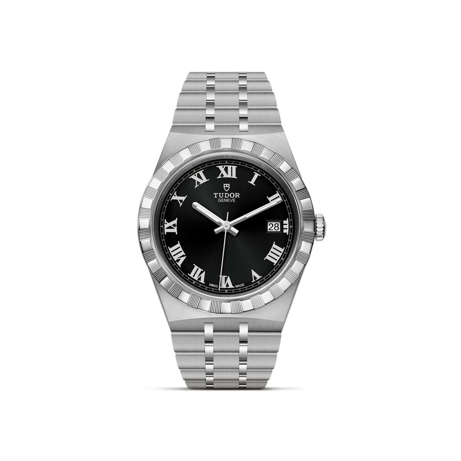 TUDOR Royal 38 mm steel case, dark-coloured dial watch