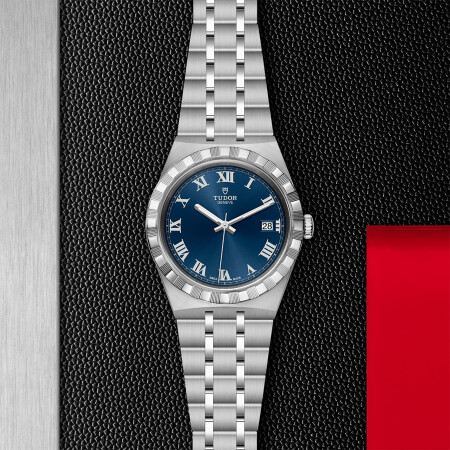 TUDOR Royal 38 mm steel case, blue dial watch