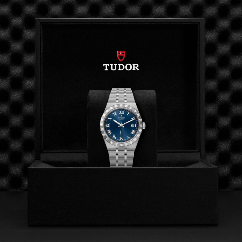 TUDOR Royal 38 mm steel case, blue dial watch