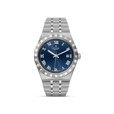 TUDOR Royal 38 mm steel case, blue dial watch