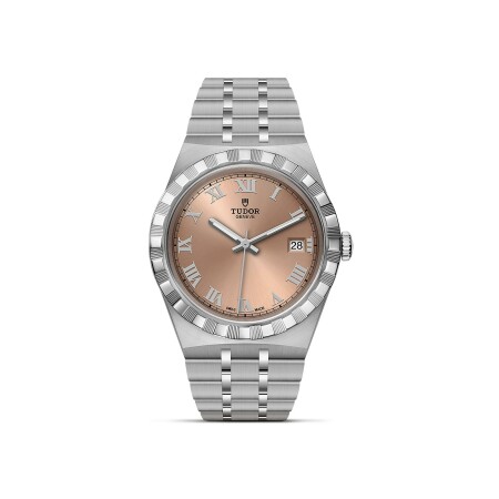 TUDOR Royal watch, 38mm steel case, Salmon dial