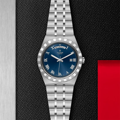 Montre TUDOR Royal boîtier en acier 41 mm, cadran bleu