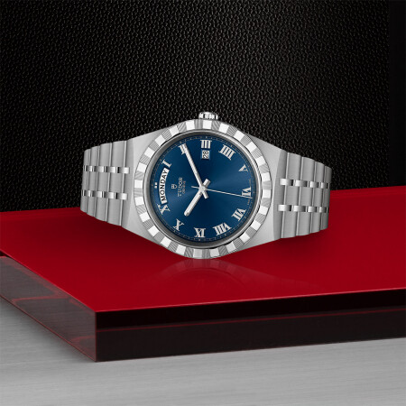 TUDOR Royal 41 mm steel case, blue dial watch