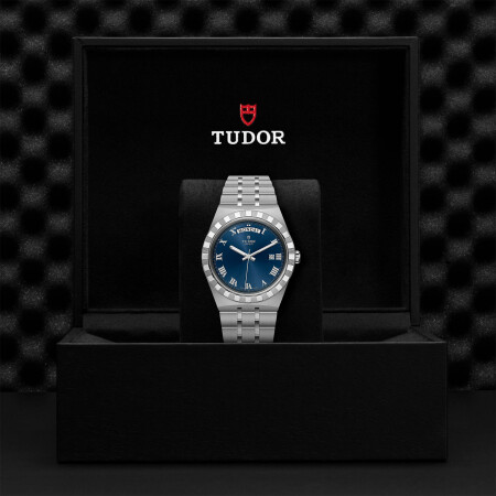 TUDOR Royal 41 mm steel case, blue dial watch