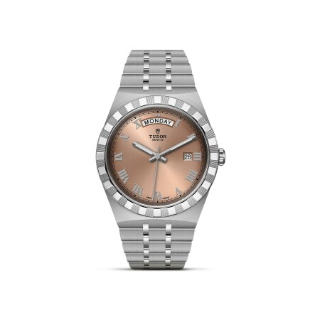 TUDOR Royal watch, 41mm steel case, Salmon dial