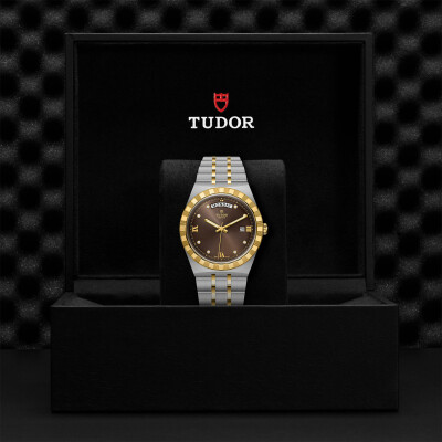 TUDOR Royal watch, 41mm steel case, Diamond-set dial