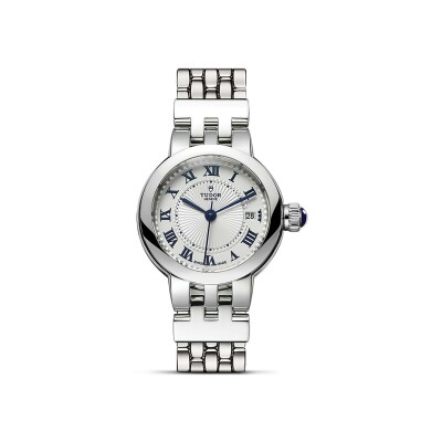 TUDOR Clair de Rose watch, 26 mm steel case, steel bracelet