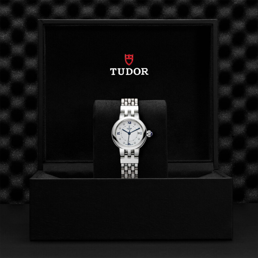 TUDOR Clair de Rose watch, 26 mm steel case, steel bracelet