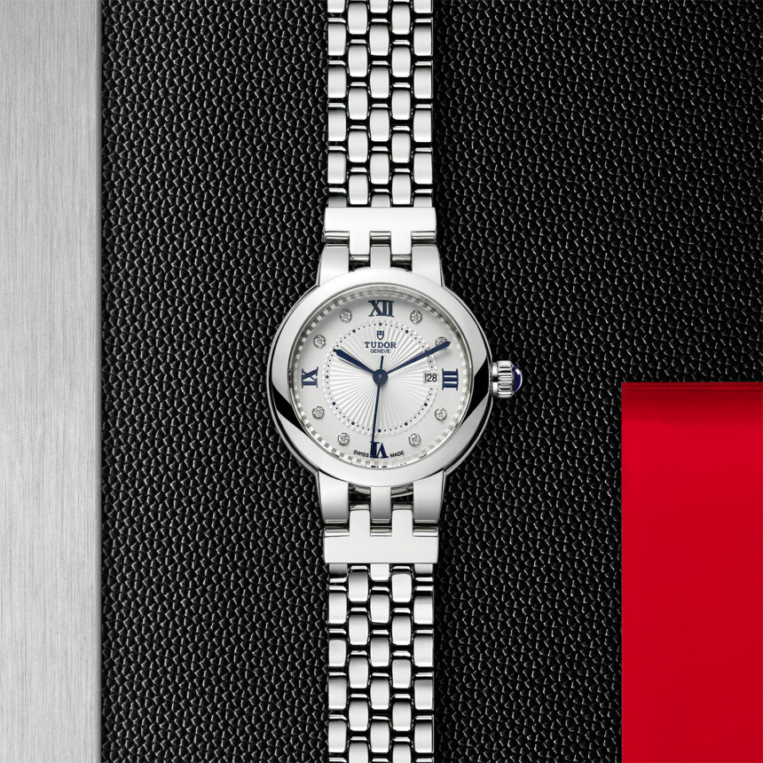 TUDOR Clair de Rose watch, 30 mm steel case, steel bracelet
