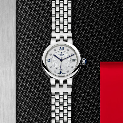 TUDOR Clair de Rose watch, 34 mm steel case, steel bracelet