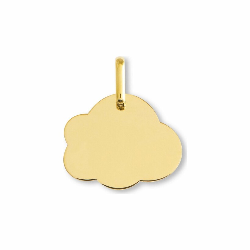 Médaille de baptême nuage en or jaune