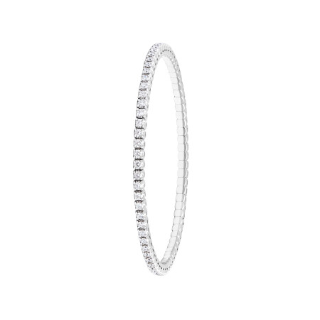 Bracelet Ligne en or blanc et diamants