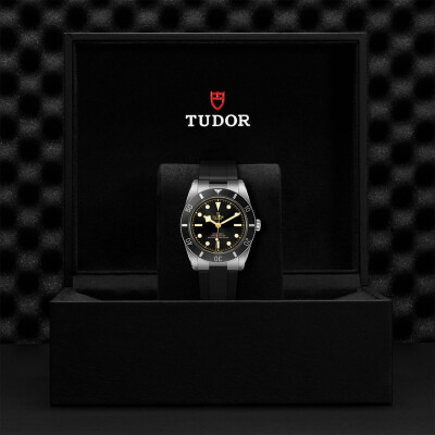 Montre TUDOR Black Bay 54 boîtier en acier, 37 mm, bracelet en caoutchouc noir