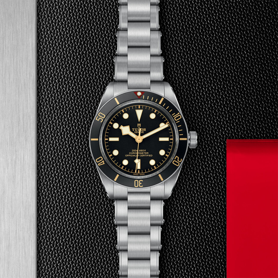 TUDOR Black Bay Fifty-Eight watch, 39 mm steel case, steel bracelet
