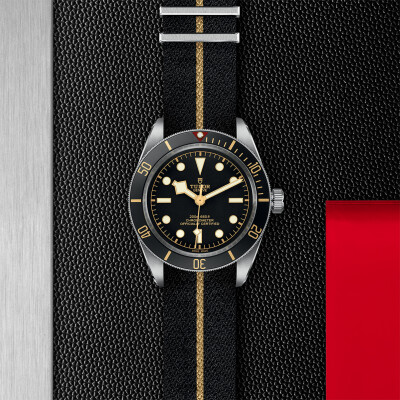 TUDOR Black Bay 58 watch, 39 mm steel case, fabric strap