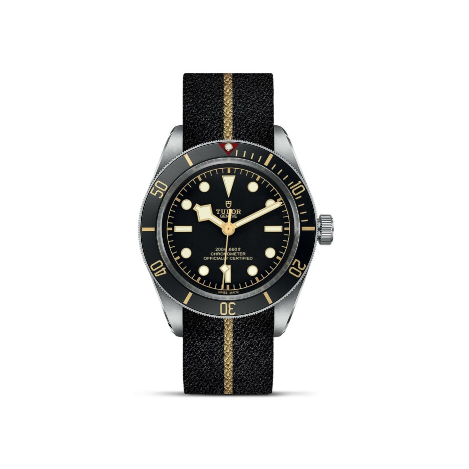 TUDOR Black Bay Fifty-Eight watch, 39 mm steel case, fabric strap