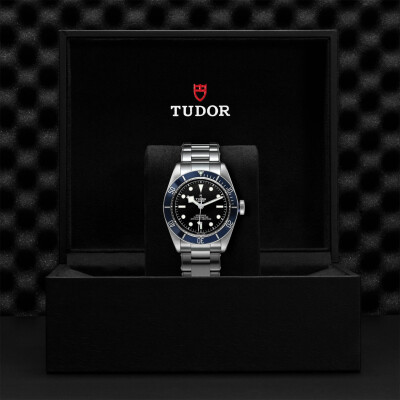 Montre TUDOR Black Bay boîtier en acier 41 mm, bracelet en acier riveté