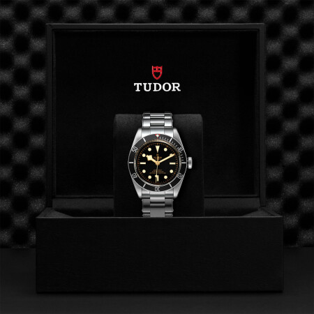 TUDOR Black Bay watch, 41 mm steel case, rivet steel bracelet