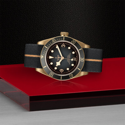 TUDOR Black Bay Bronze watch, 43 mm bronze case, fabric strap