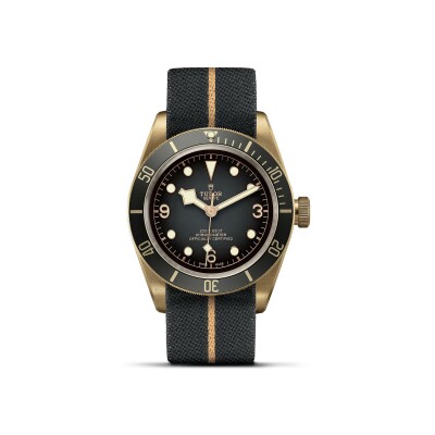 TUDOR Black Bay Bronze watch, 43 mm bronze case, fabric strap