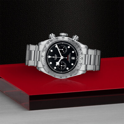 Montre TUDOR Black Bay Heritage Chrono boîtier en acier, 41mm, bracelet en acier