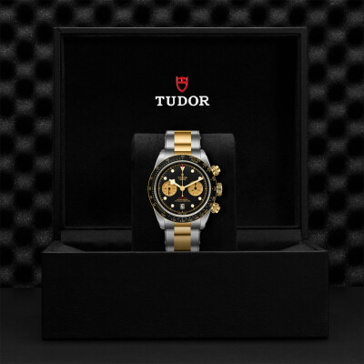 Montre TUDOR Black Bay Chrono S&G boîtier en acier 41 mm, bracelet en acier et or jaune