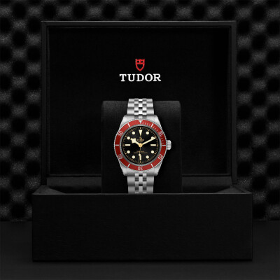 Montre TUDOR Black Bay boîtier en acier, 41 mm, bracelet en acier