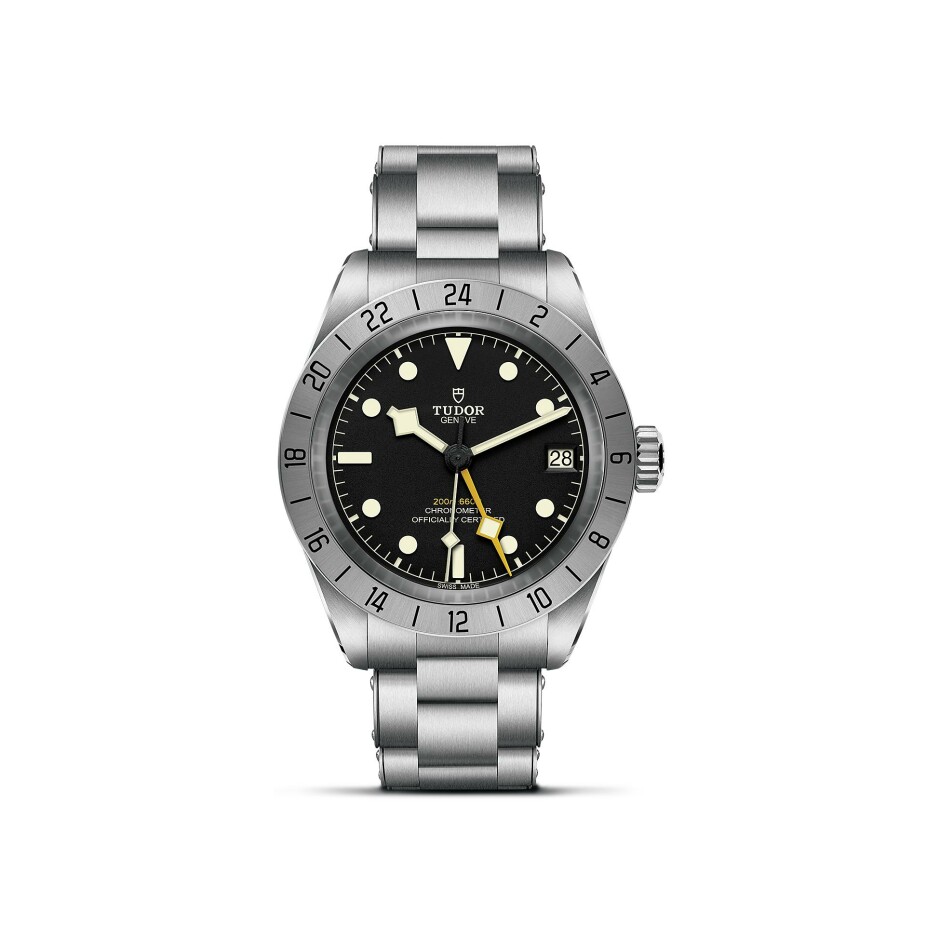 TUDOR Black Bay Pro watch,39 mm steel case, riveted steel bracelet