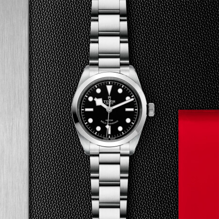 TUDOR Black Bay 36 watch, 36 mm steel case, steel bracelet