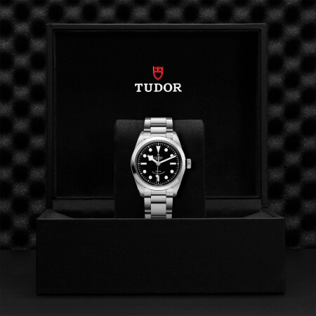 TUDOR Black Bay 36 watch, 36 mm steel case, steel bracelet