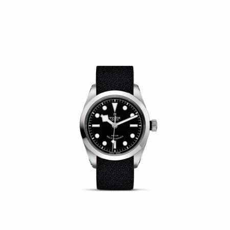 Montre TUDOR Black Bay 36 boîtier en acier 36 mm, bracelet en tissu noir