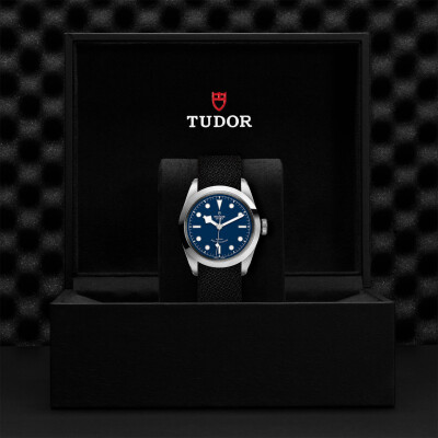 Montre TUDOR Black Bay 41 boîtier en acier 41 mm, bracelet en tissu noir