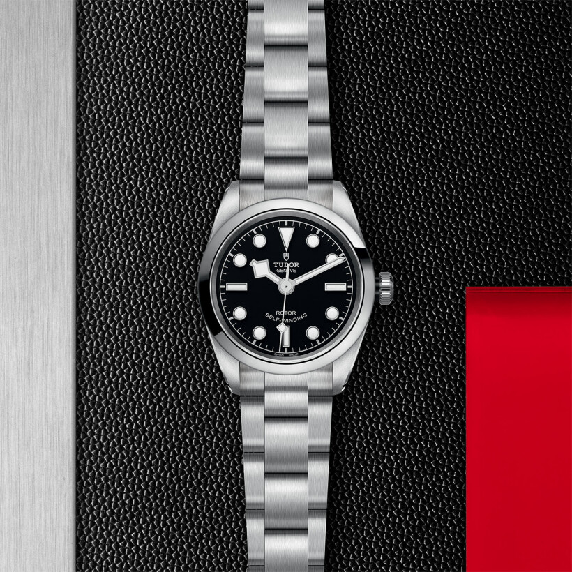TUDOR Black Bay 32 watch, 32 mm steel case, steel bracelet
