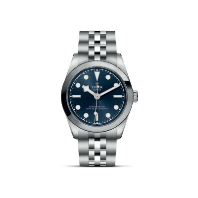 Montre TUDOR Black Bay 31 boîtier en acier, 31 mm, bracelet en acier