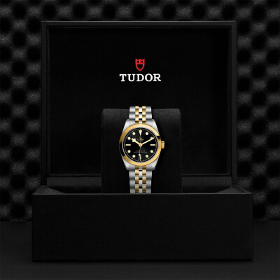 TUDOR Black Bay 31 S&G watch,31 mm steel case, steel and yellow gold bracelet