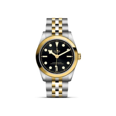 TUDOR Black Bay 31 S&G watch,31 mm steel case, steel and yellow gold bracelet